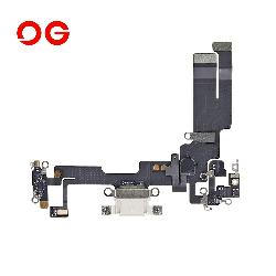 OG Charging Port Flex Cable For iPhone 14 (OEM Pulled) (Starlight)