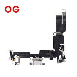 OG Charging Port Flex Cable For iPhone 14 Plus (OEM Pulled) (Starlight)